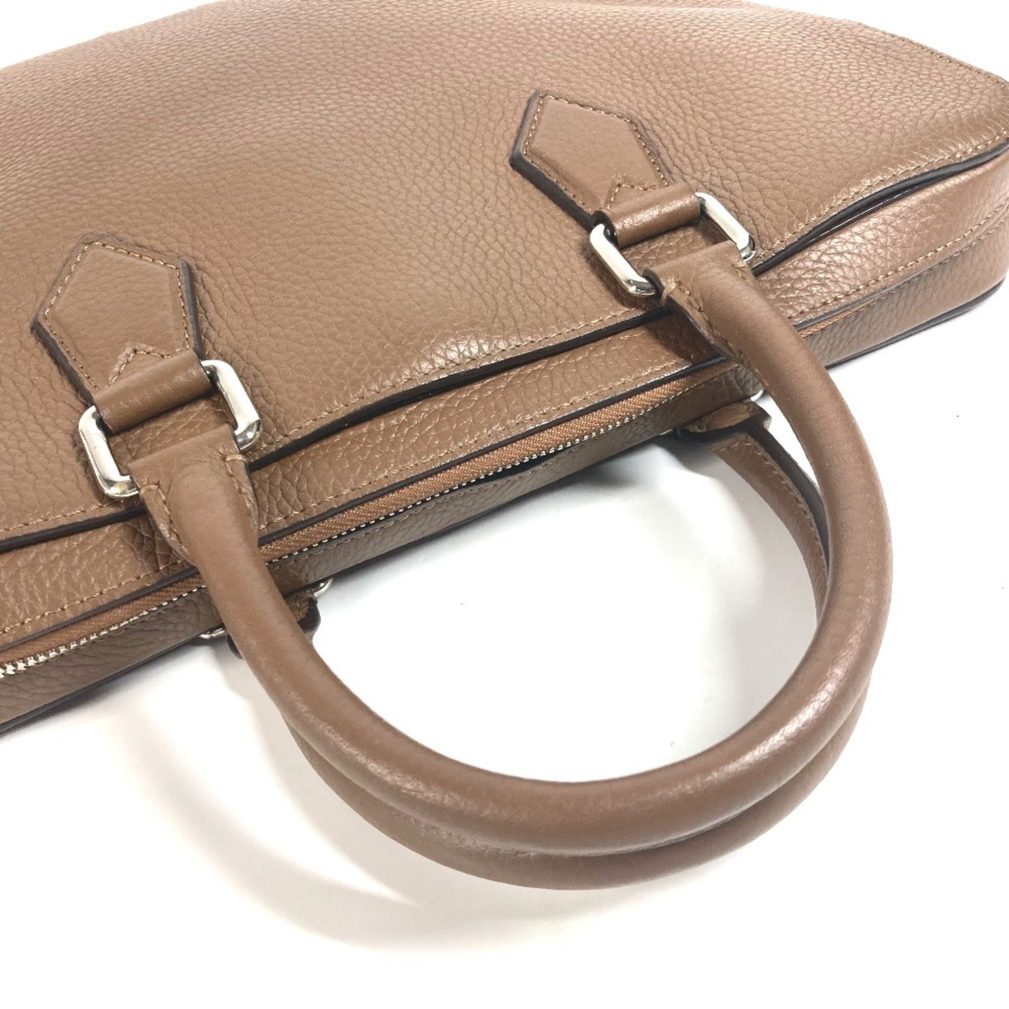 Louis Vuitton Brown Leather Briefcase Handbag Tote Bag (Pre-Owned)