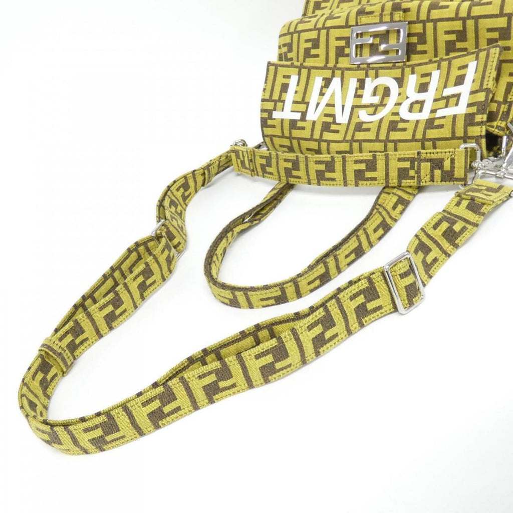 Fendi Yellow Canvas Handbag (Pre-Owned)