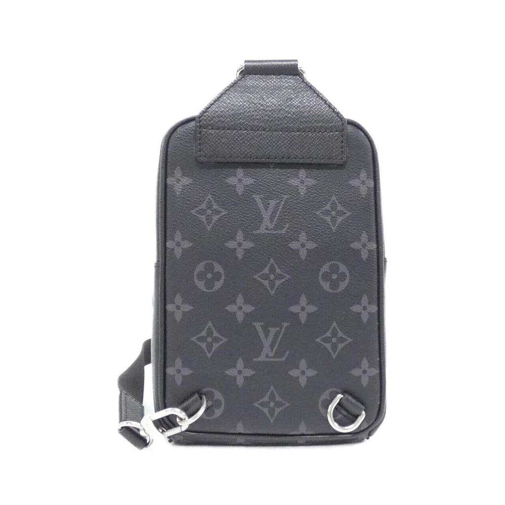 Louis Vuitton Taigarama Black Coated Canvas Leather Shoulder Bag (Pre-Owned)