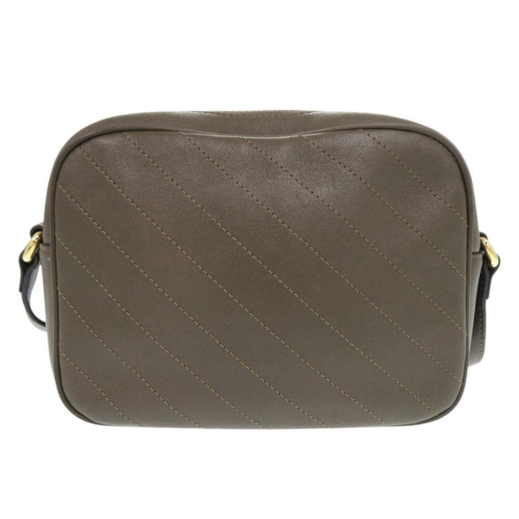 Gucci Brown Leather Shoulder Bag (Pre-Owned)
