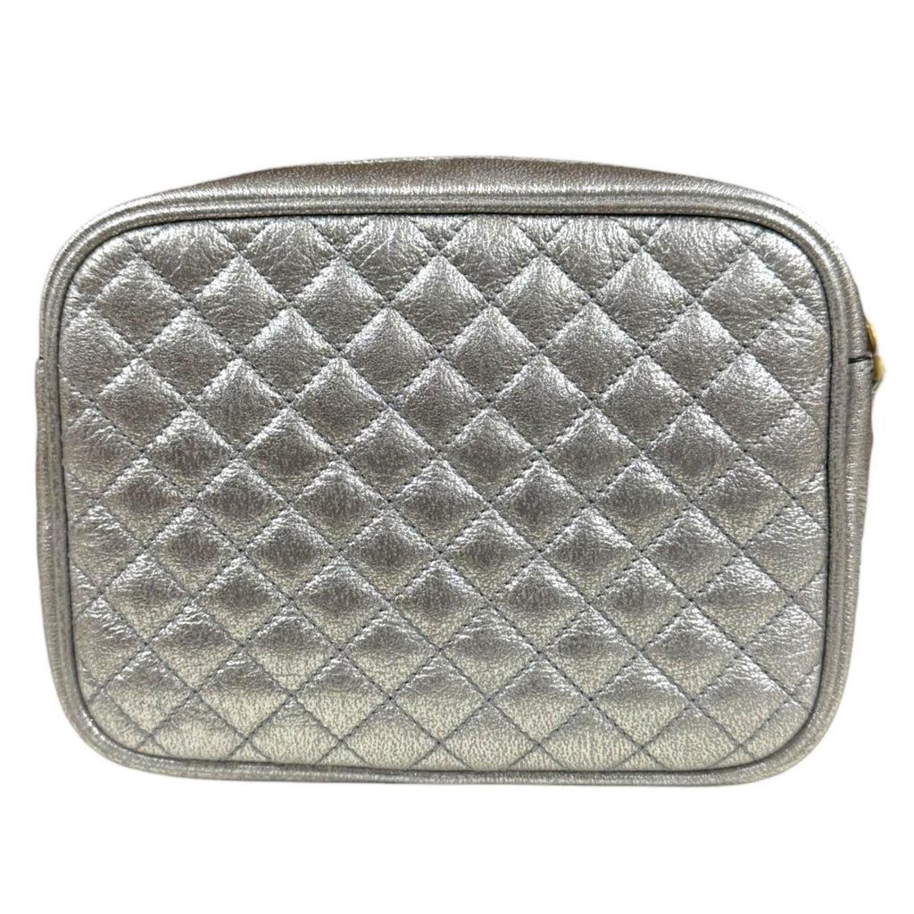 Gucci Silver Leather Shoulder Bag (Pre-Owned)
