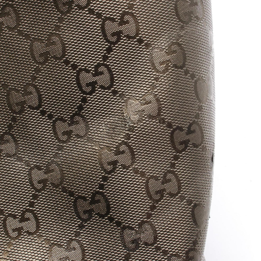 Gucci Brown Pvc Leather Tote Bag (Pre-Owned)