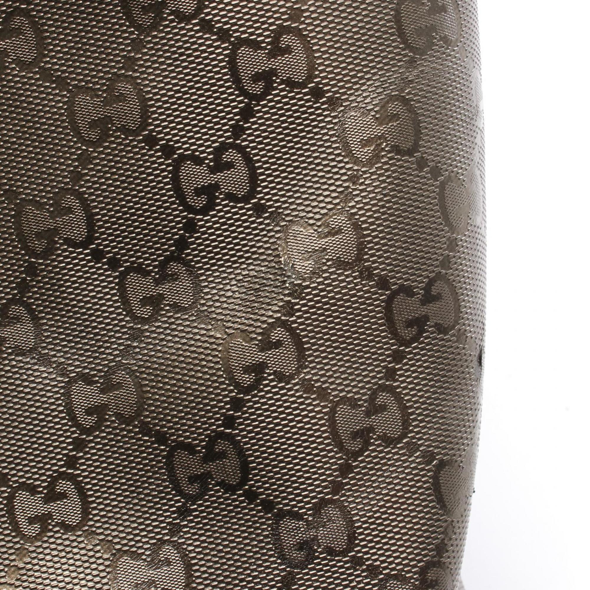 Gucci Brown Pvc Leather Tote Bag (Pre-Owned)