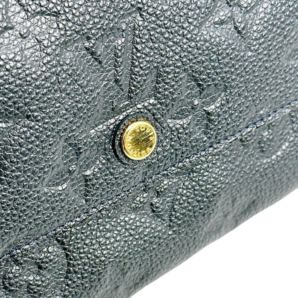Louis Vuitton Infini Navy Monogram Empreinte Long Wallet (Tri-Fold) (Pre-Owned)