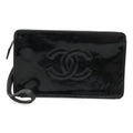 Chanel Black Leather Clutch Bag (Pre-Owned)