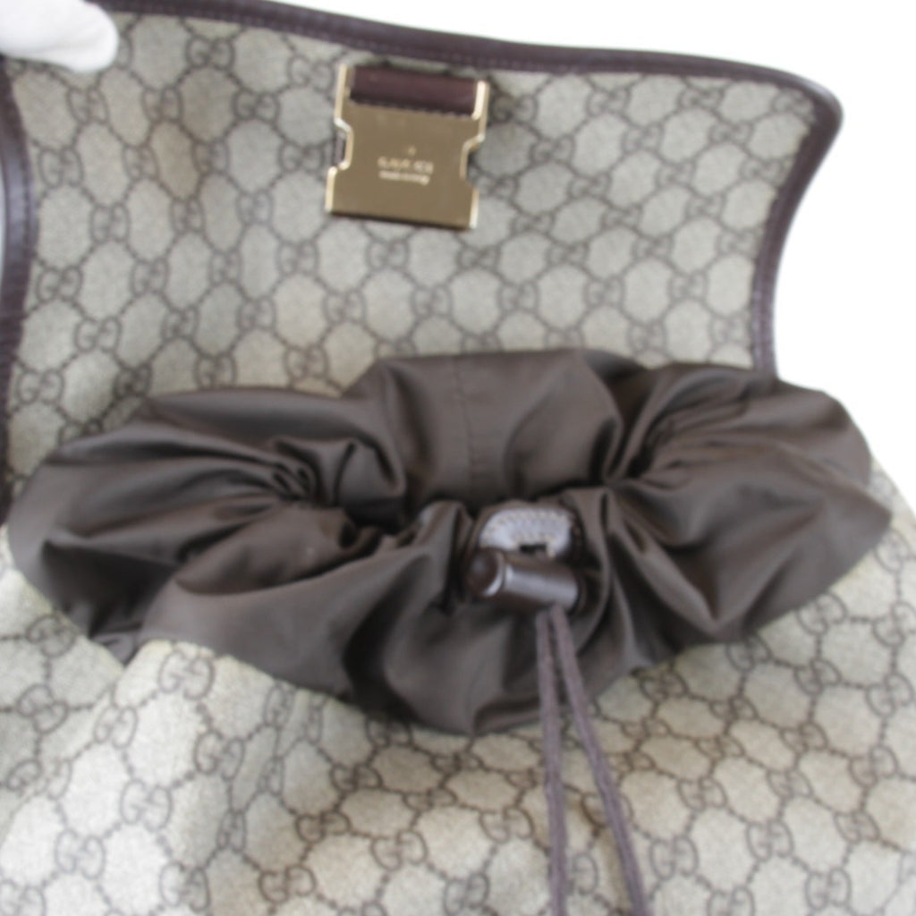 Gucci Gg Plus Beige Gg Plus Backpack (Pre-Owned)