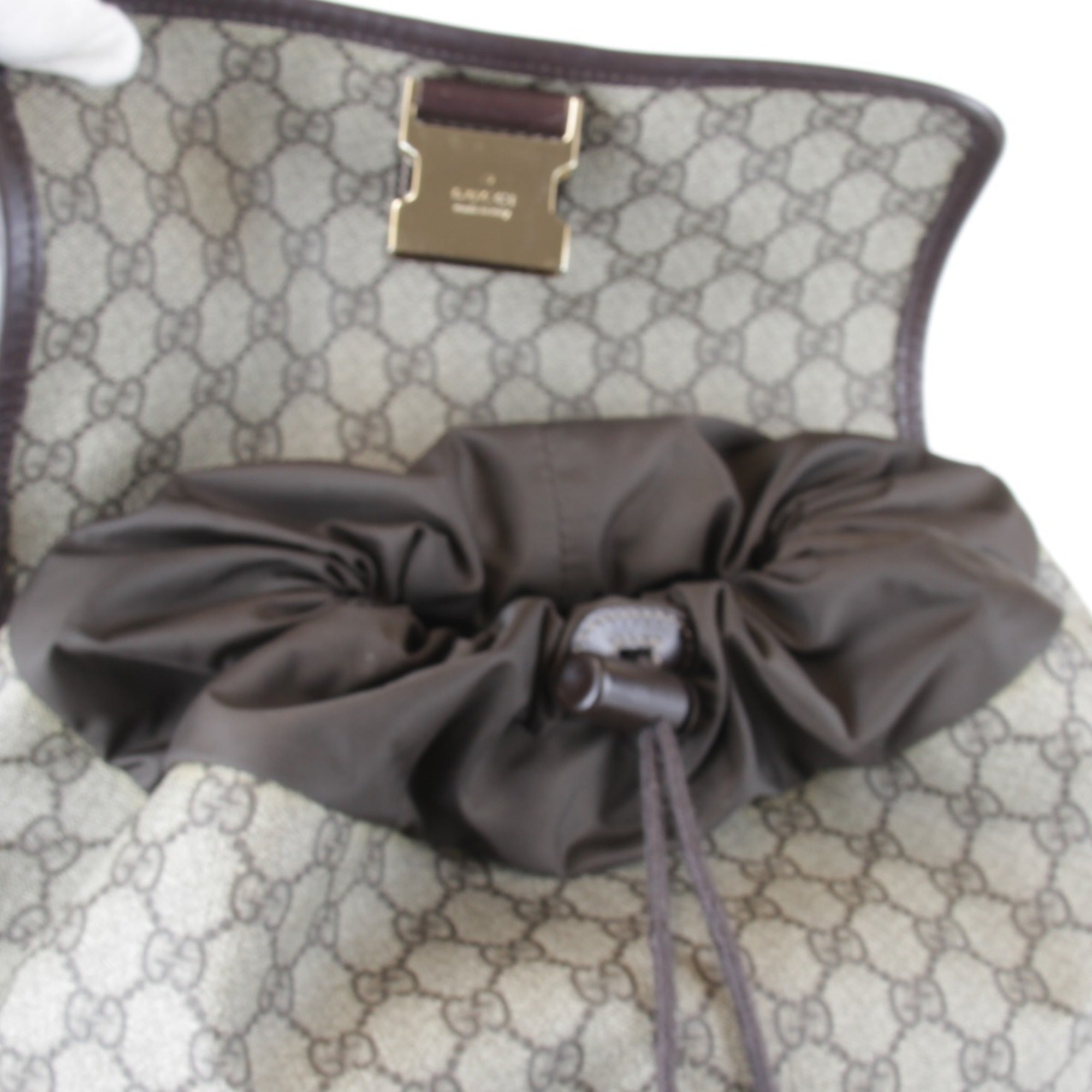 Gucci Gg Plus Beige Gg Plus Backpack (Pre-Owned)