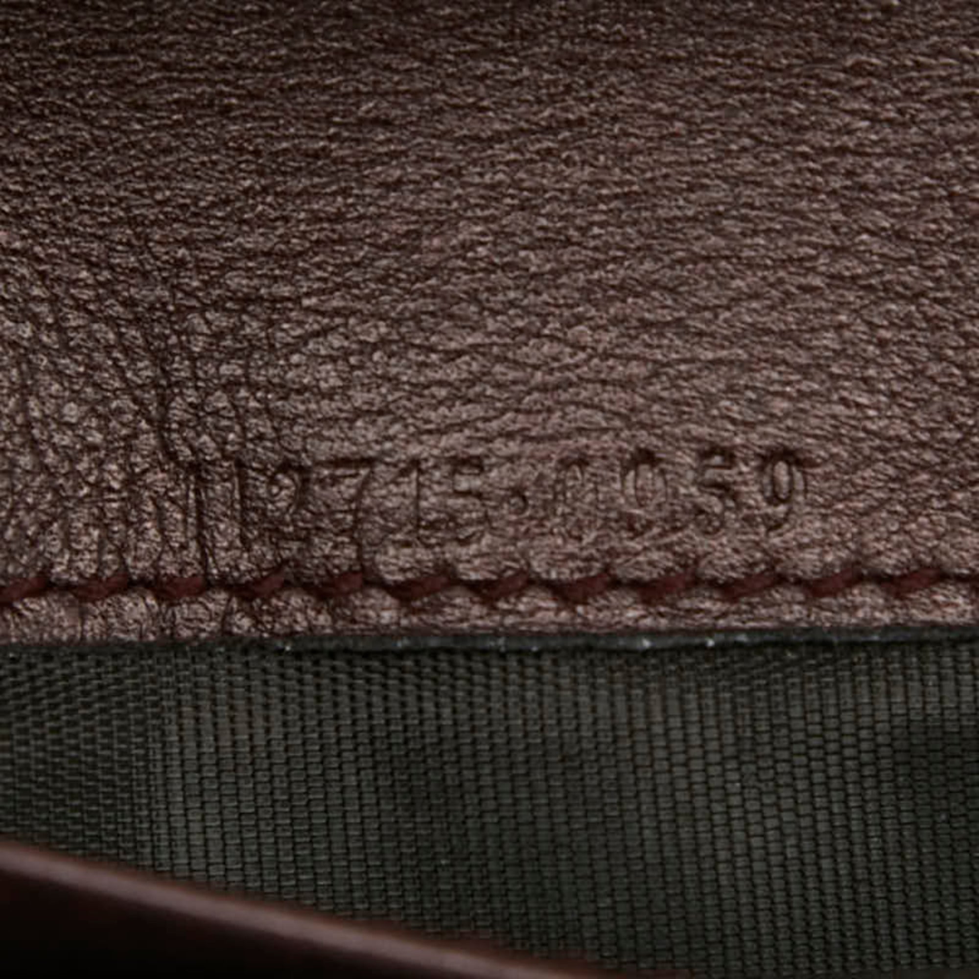 Gucci Brown Leather Long Wallet (Bi-Fold) (Pre-Owned)