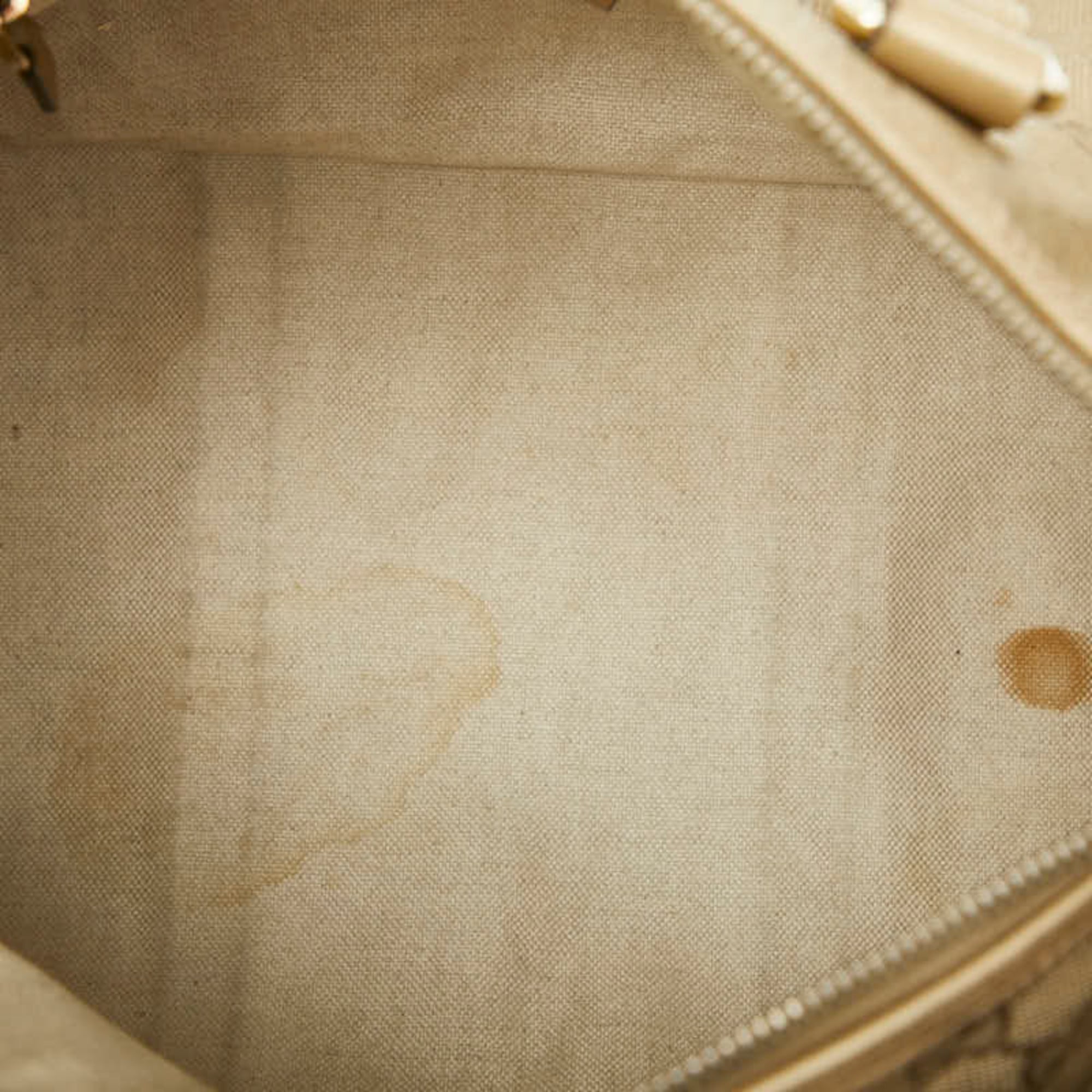 Gucci Gold Pvc Leather Handbag (Pre-Owned)