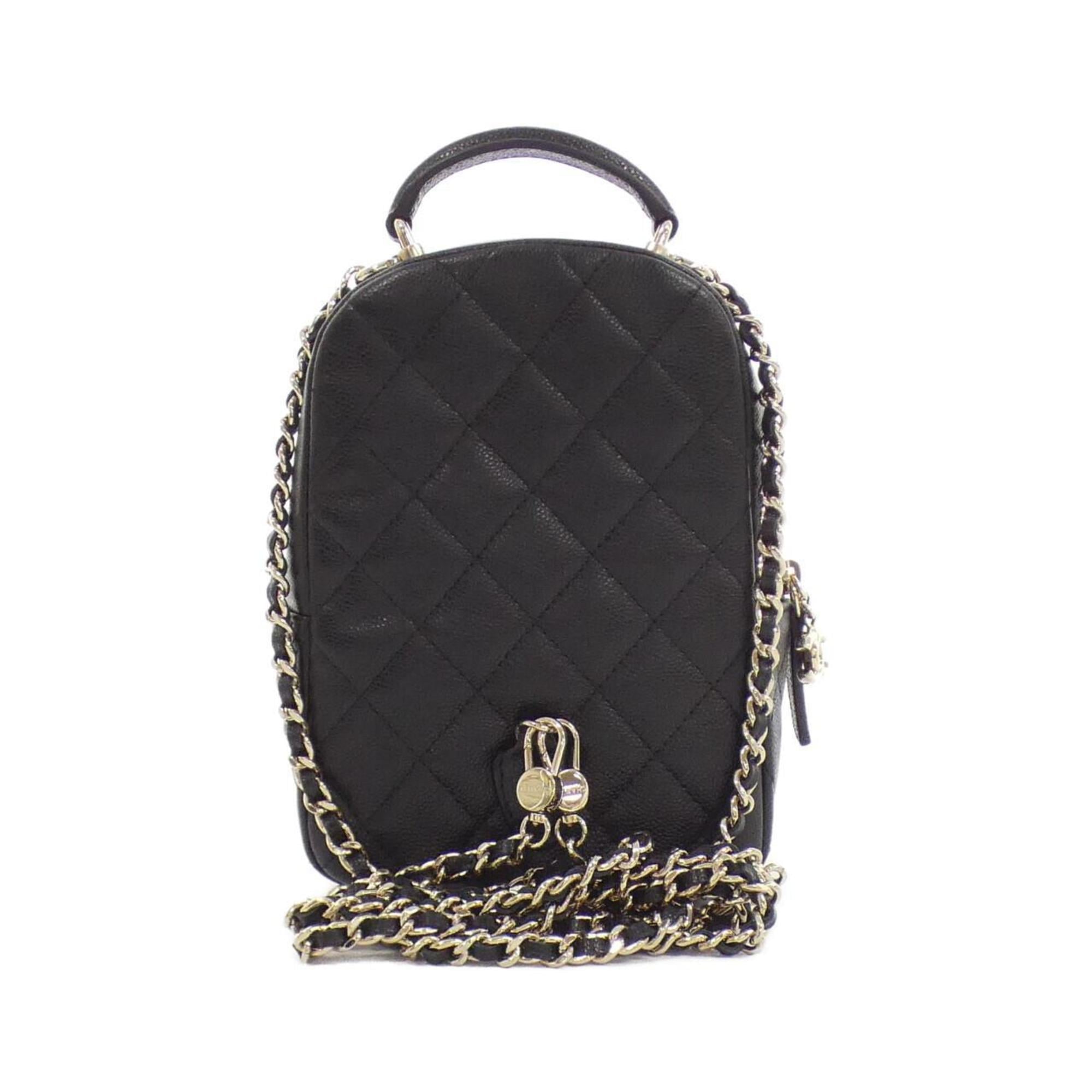 Chanel Black Grained Calfskin Backpack (Pre-Owned)