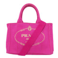 Prada Pink Canapa Handbag (Pre-Owned)