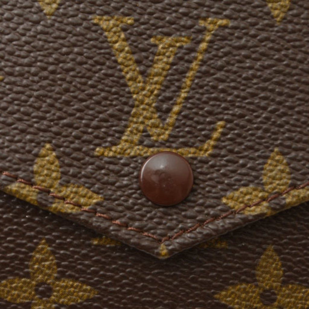 Louis Vuitton Brown Coated Canvas Wallet (Bi-Fold) (Pre-Owned)