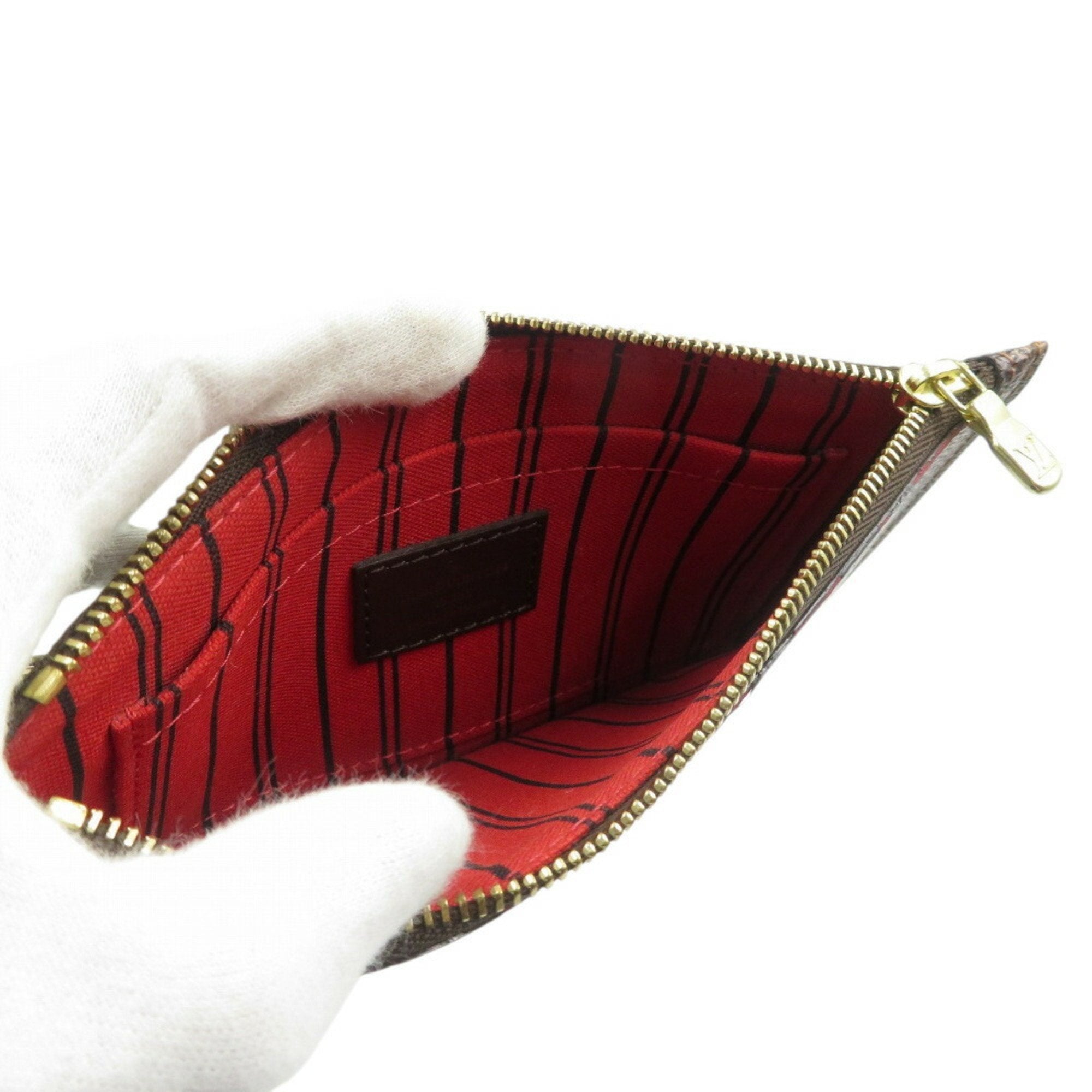 Louis Vuitton Brown Damier Canvas Pouch (Pre-Owned)