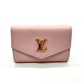 Louis Vuitton Pink Leather Wallet (Tri-Fold) (Pre-Owned)