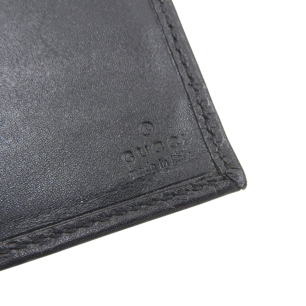 Gucci Black Leather Chain/Shoulder Wallet (Pre-Owned)