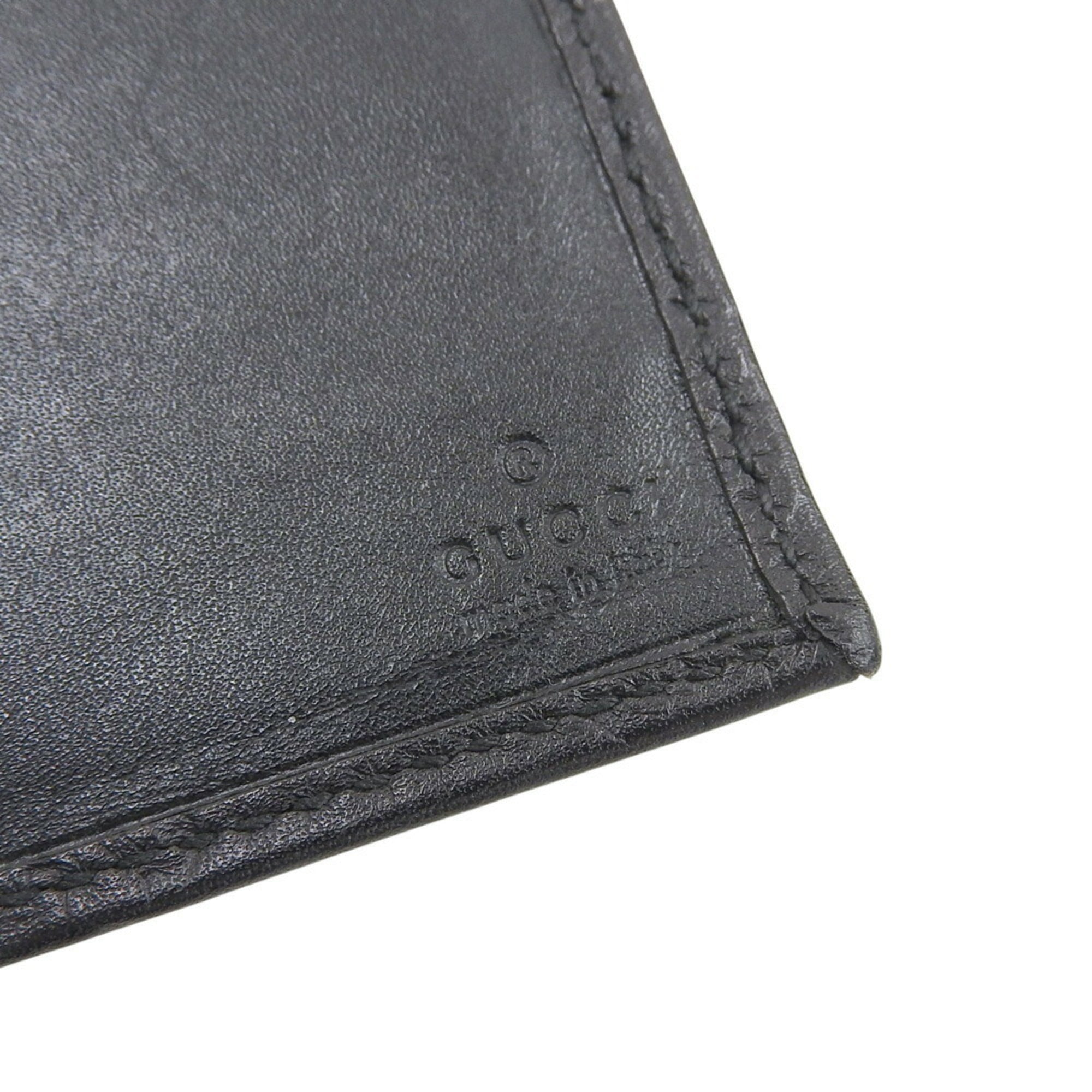 Gucci Black Leather Chain/Shoulder Wallet (Pre-Owned)