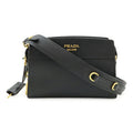 Prada Black Nero Leather Shoulder Bag (Pre-Owned)