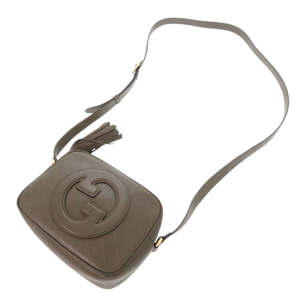 Gucci Brown Leather Shoulder Bag (Pre-Owned)