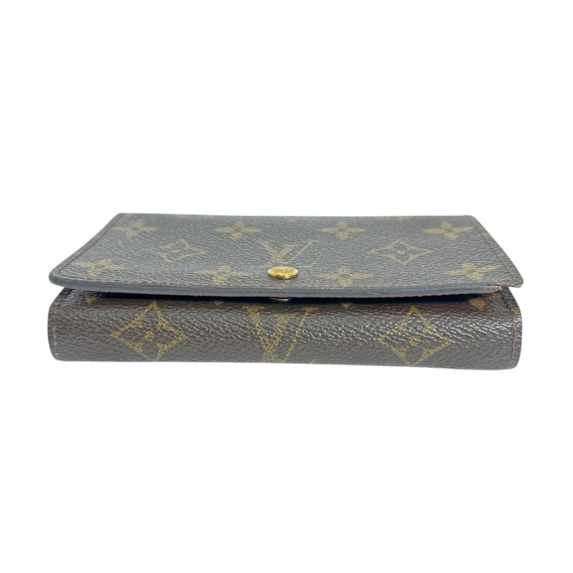 Louis Vuitton Brown Monogram Canvas Wallet (Bi-Fold) (Pre-Owned)