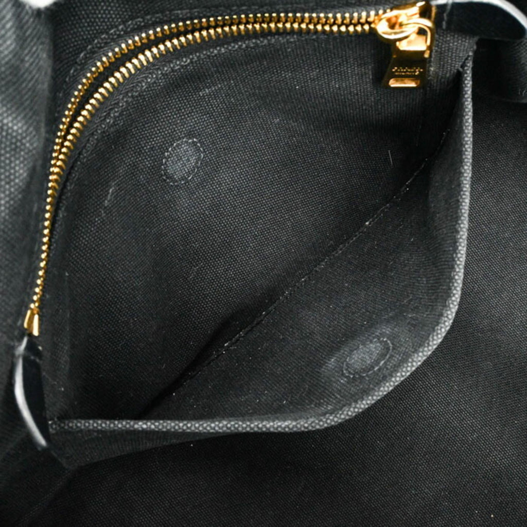 Prada Black Denim Handbag Shoulder Bag Tote Bag (Pre-Owned)