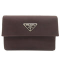 Prada Dark Brown Nylon Wallet (Bi-Fold) (Pre-Owned)