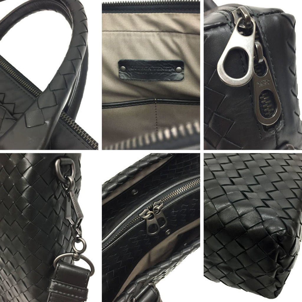 Bottega Veneta Black Leather Handbag (Pre-Owned)
