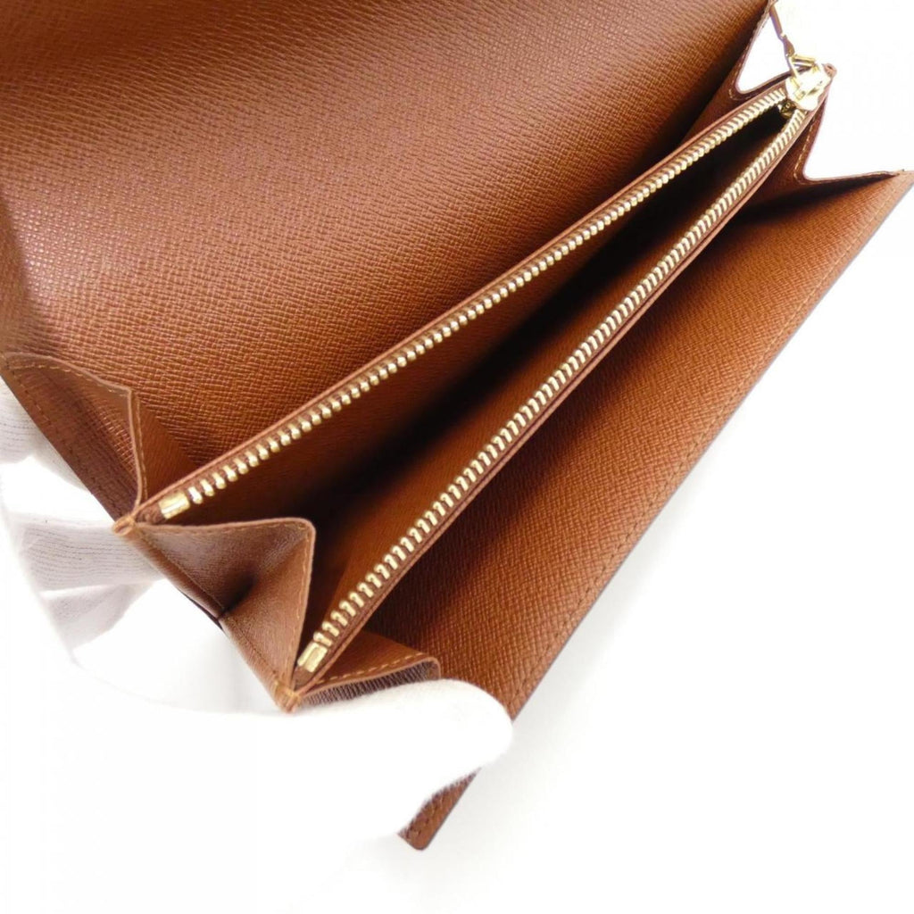 Louis Vuitton Monogram Graffiti Marron Peach Coated Canvas Long Wallet (Bi-Fold) (Pre-Owned)