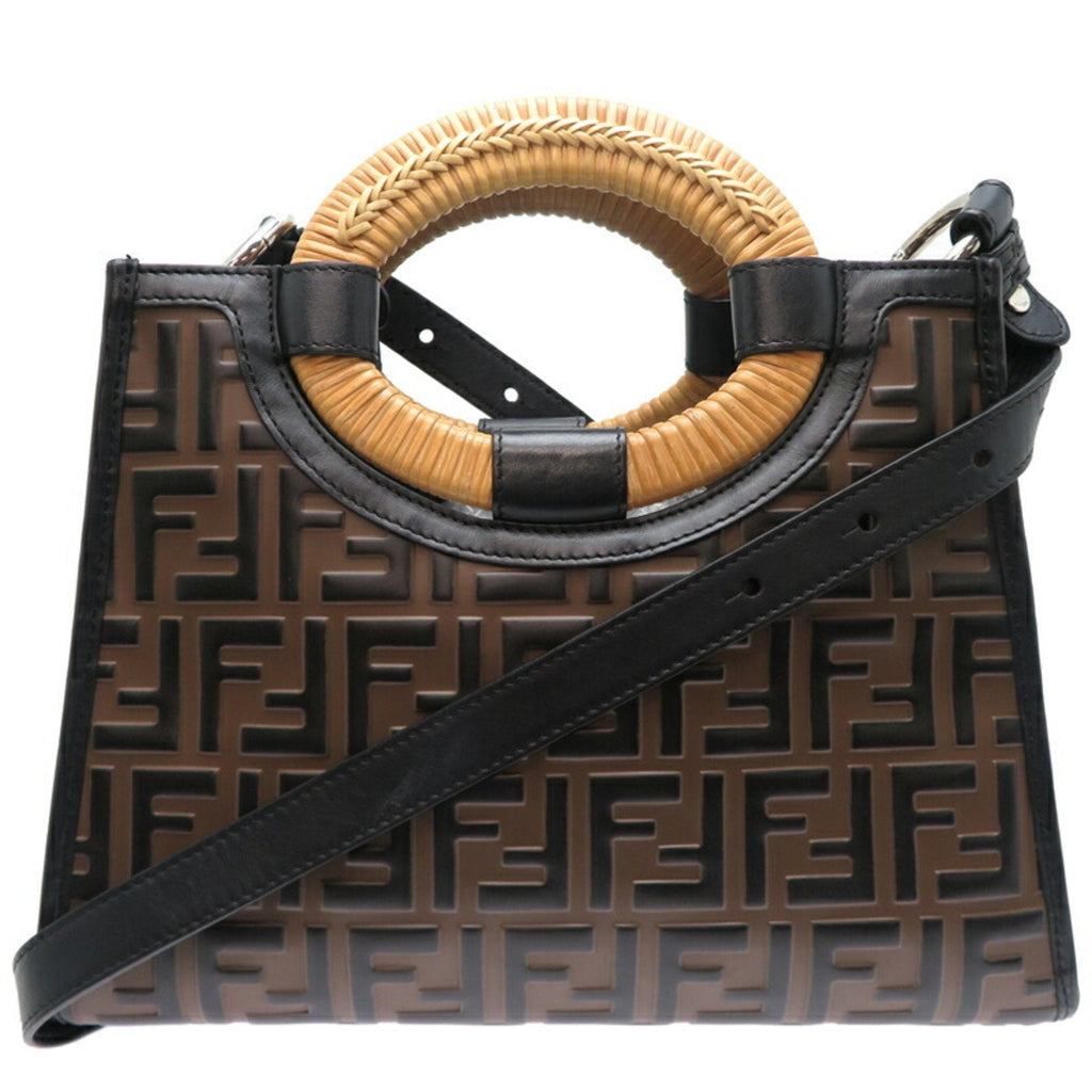 Fendi Brown Leather Handbag (Pre-Owned)