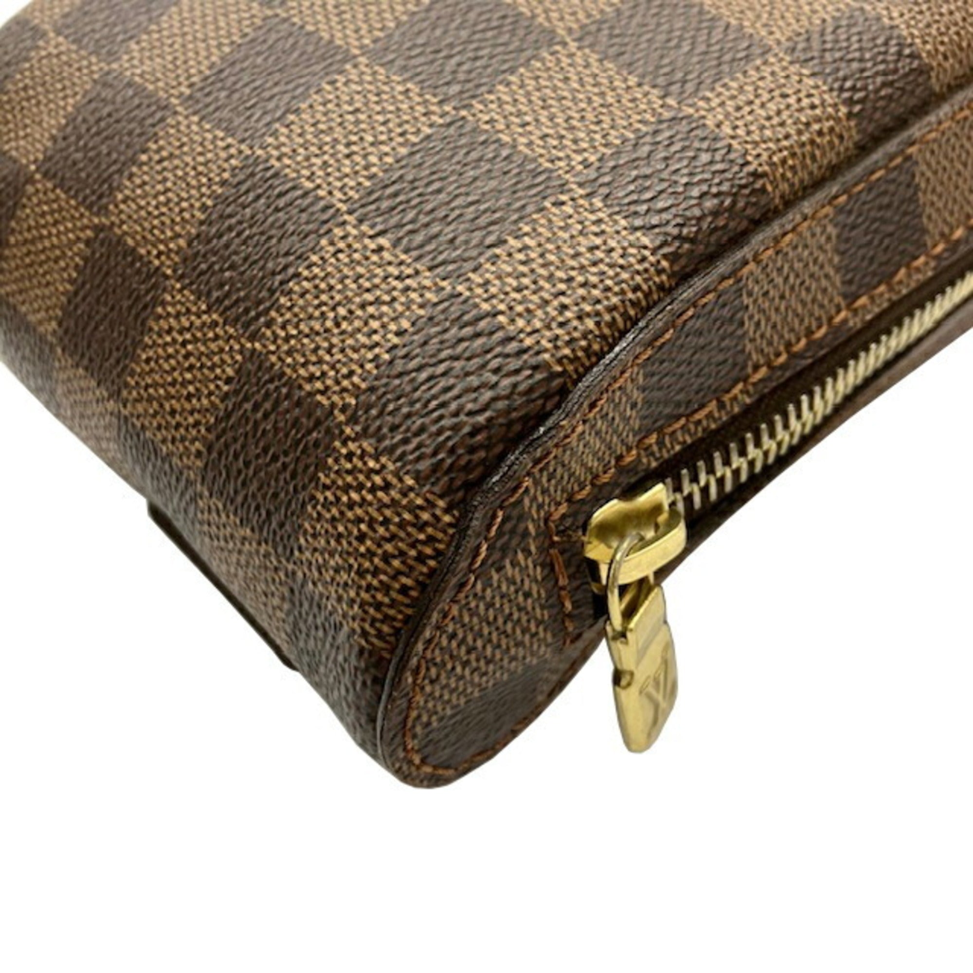 Louis Vuitton Ebene Damier Canvas Shoulder Bag Sling Bag (Pre-Owned)