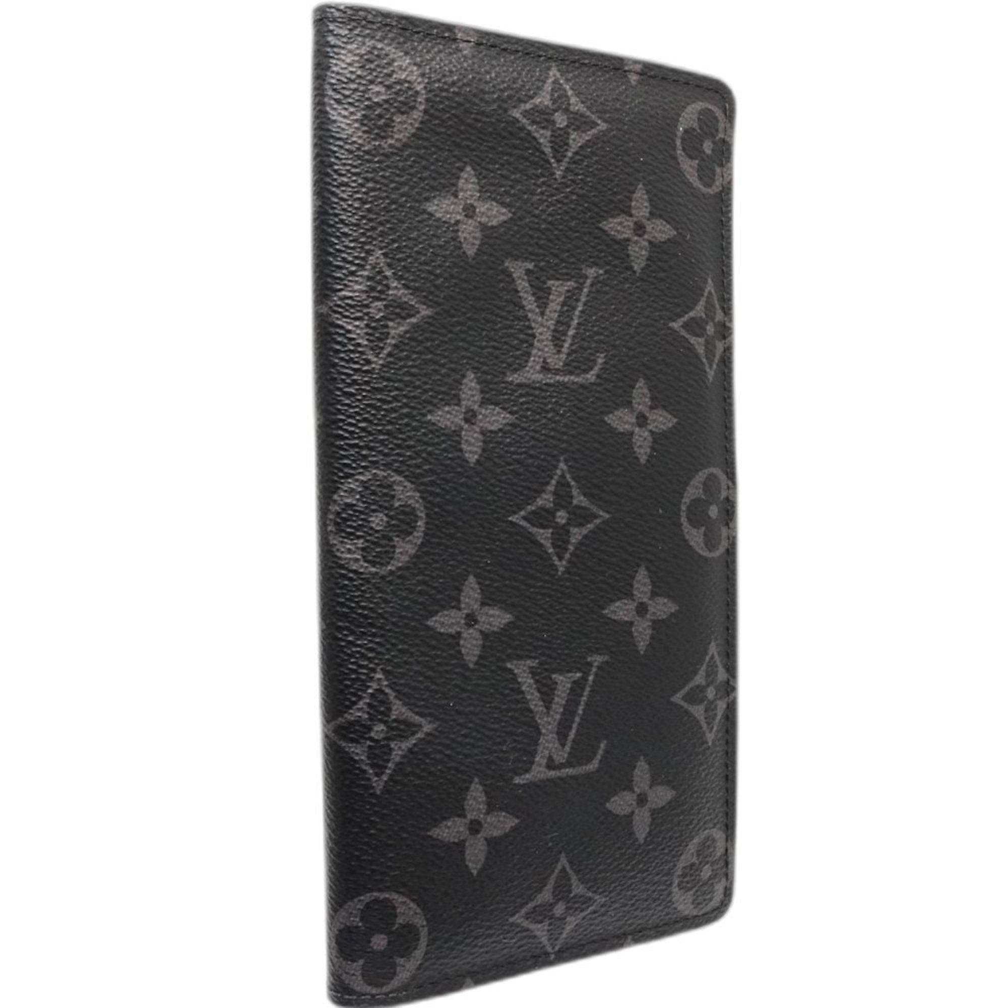 Louis Vuitton Monogram Eclipse Monogram Eclipse Noir Monogram Eclipse Long Wallet (Bi-Fold) (Pre-Owned)