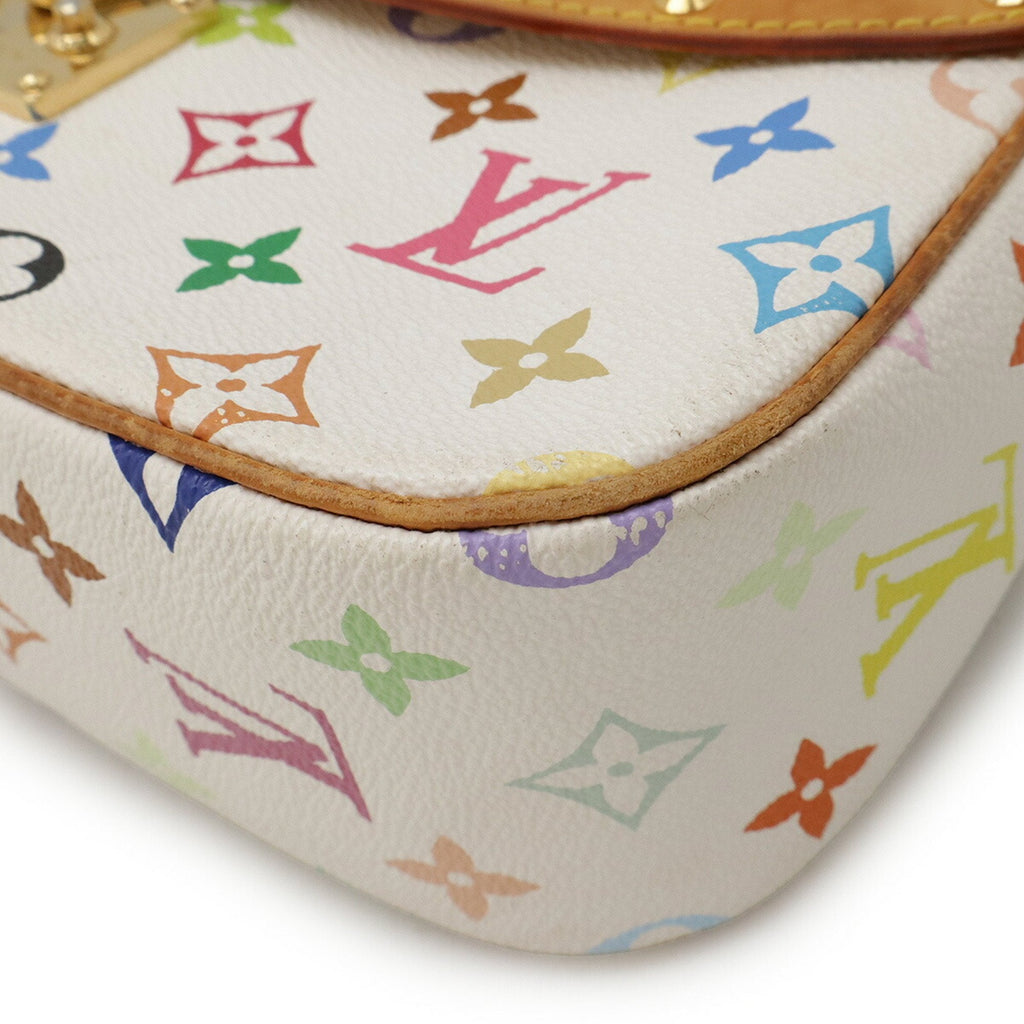Louis Vuitton Blanc Multi-Color White Monogram Multicolore Shoulder Bag (Pre-Owned)