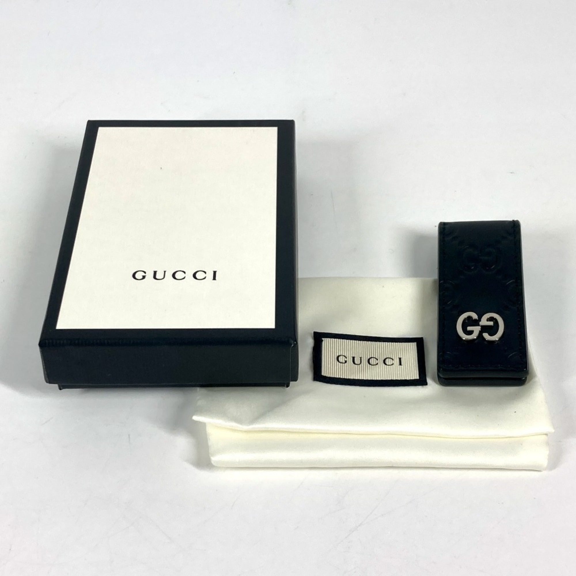 Gucci Black Leather Money Clip (Pre-Owned)