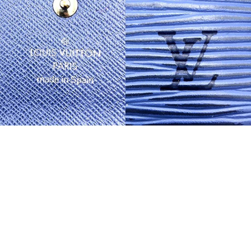 Louis Vuitton Navy Epi Leather Long Wallet (Tri-Fold) (Pre-Owned)