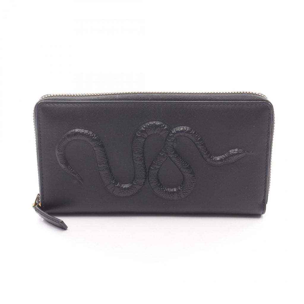 Gucci Black Leather Long Wallet (Bi-Fold) (Pre-Owned)