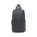 Louis Vuitton Graphite Coated Canvas Shoulder Bag Sling Bag (Pre-Owned)
