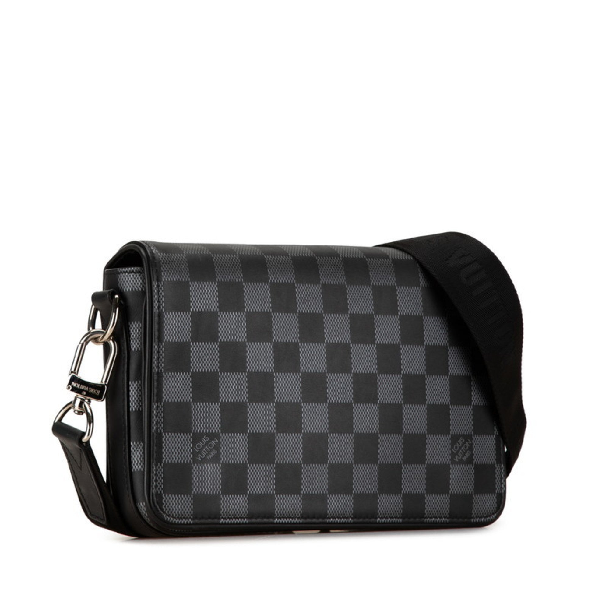 Louis Vuitton Black Pvc Leather Shoulder Bag (Pre-Owned)