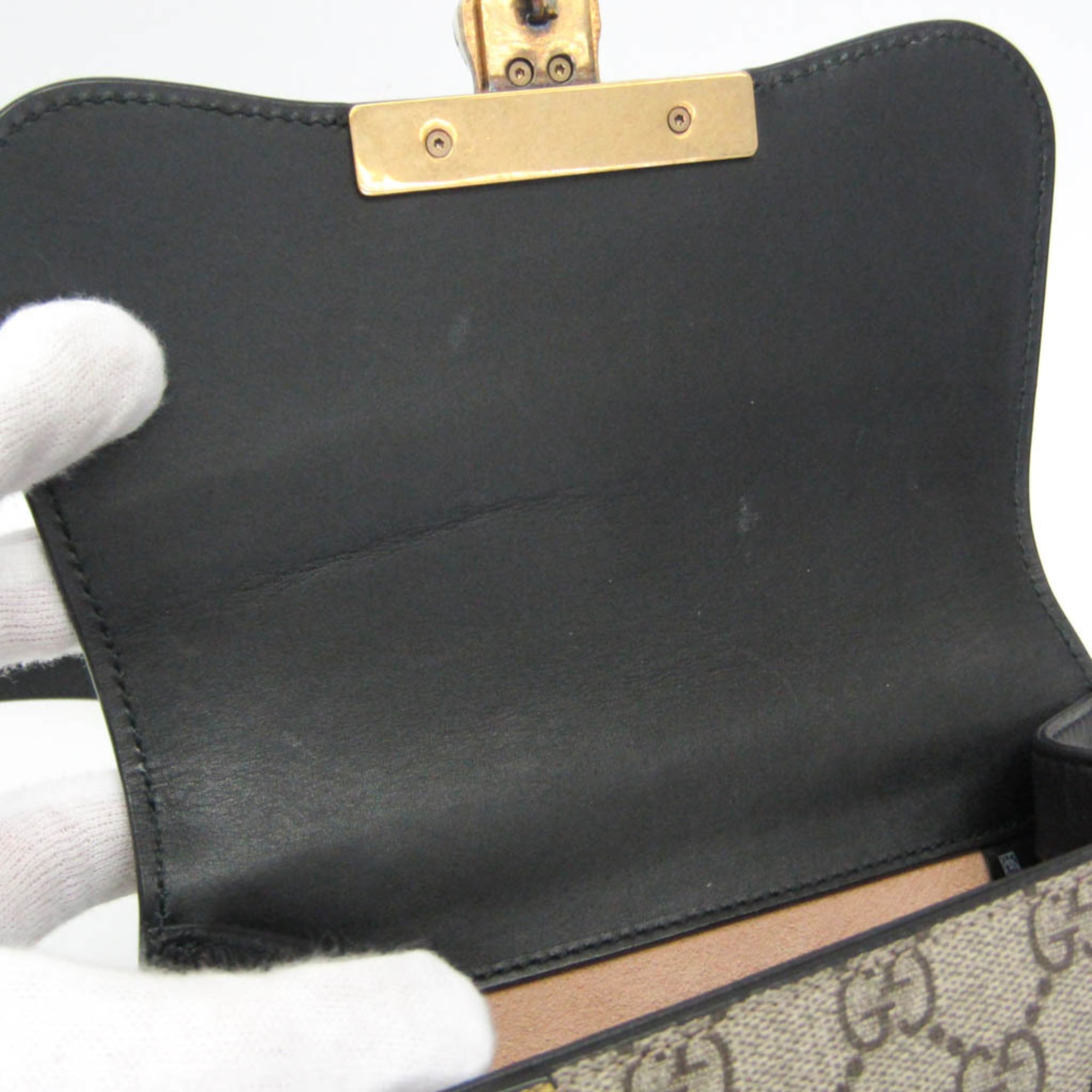 Gucci Osiride Shoulder Bag Gg Coated Canvas And Leather Beige Canvas Shoulder Bag Bag (Pre-Owned)