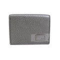 Fendi Metallic Gray Leather Wallet (Tri-Fold) (Pre-Owned)