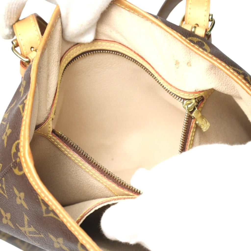 Louis Vuitton Brown Monogram Canvas Shoulder Bag Tote Bag (Pre-Owned)