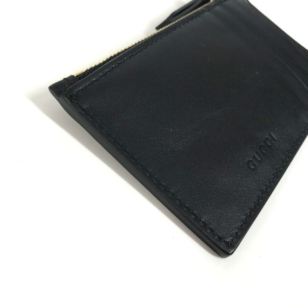 Gucci Black Leather Coin Purse/Coin Case (Pre-Owned)