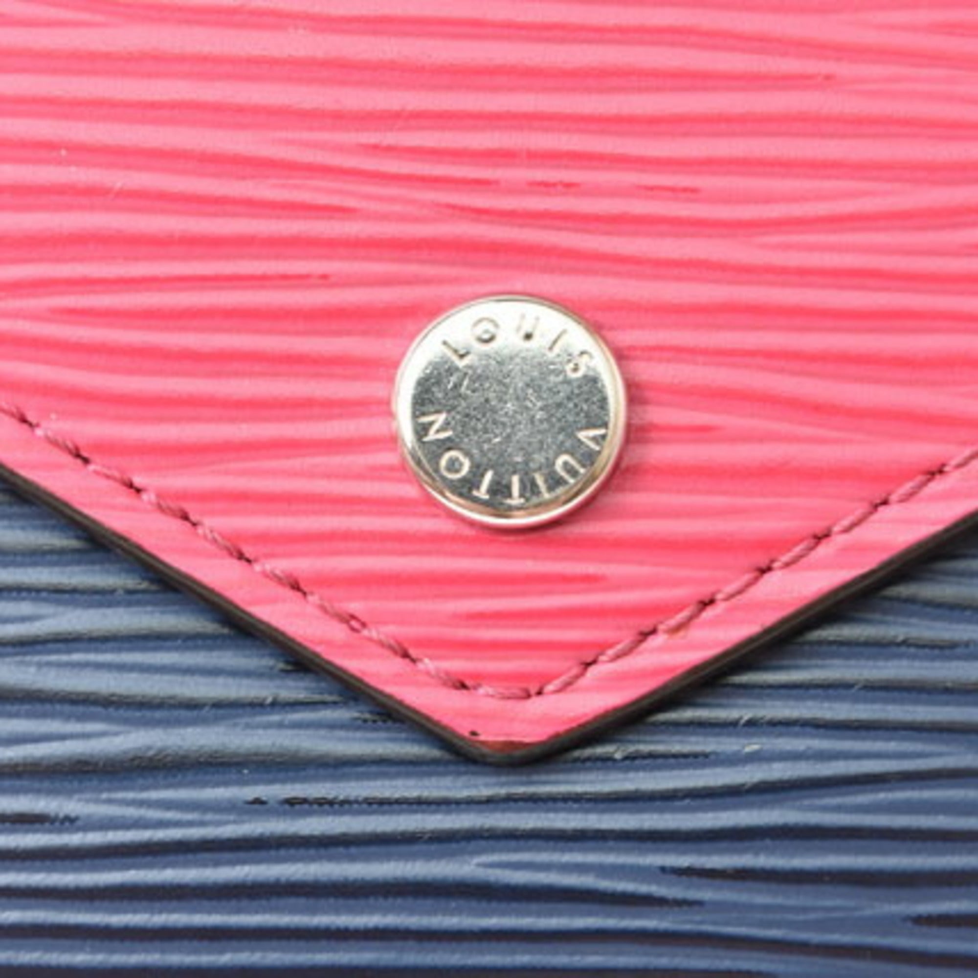 Louis Vuitton Epi Blue Epi Leather Wallet (Tri-Fold) (Pre-Owned)