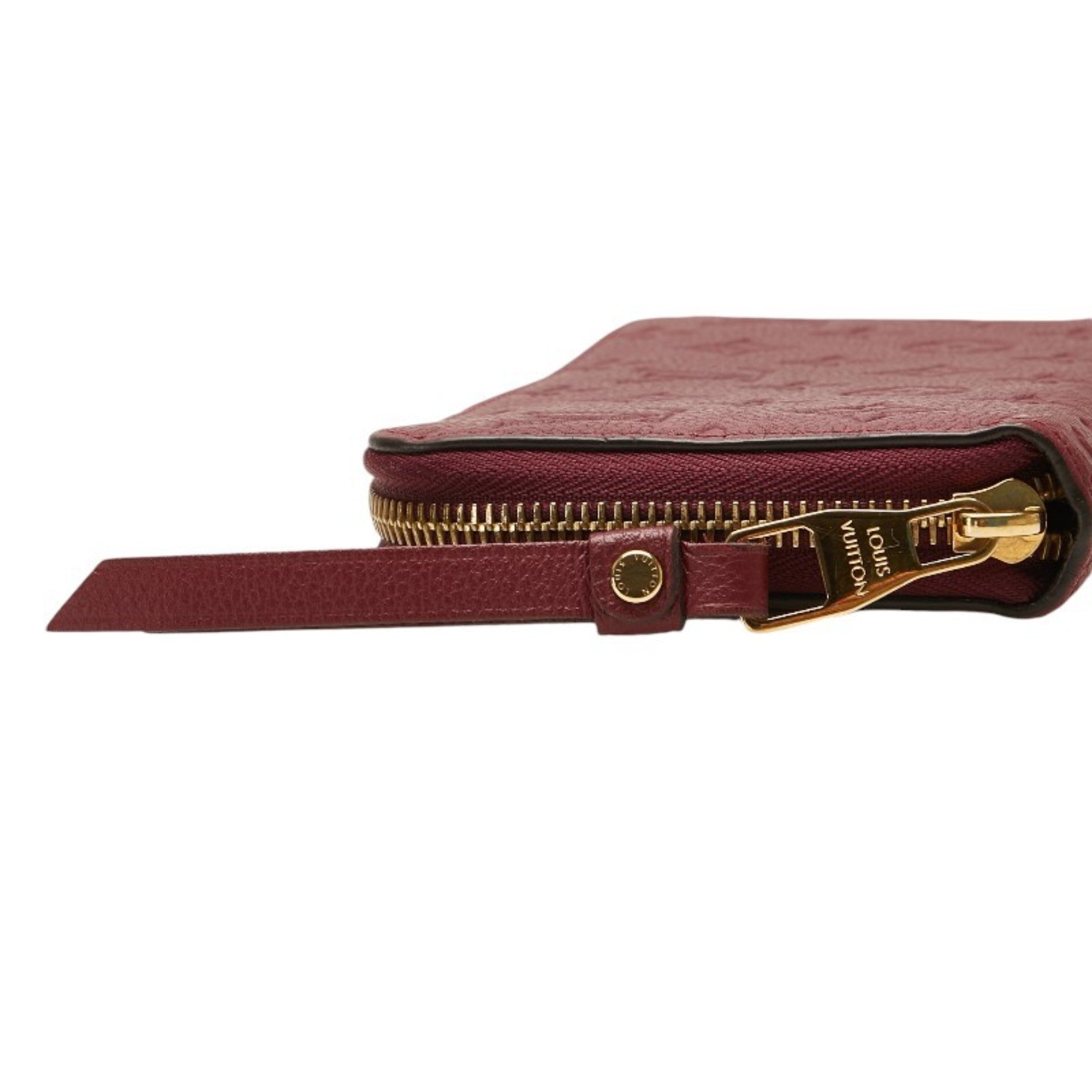 Louis Vuitton Purple Raisin Leather Long Wallet (Bi-Fold) (Pre-Owned)