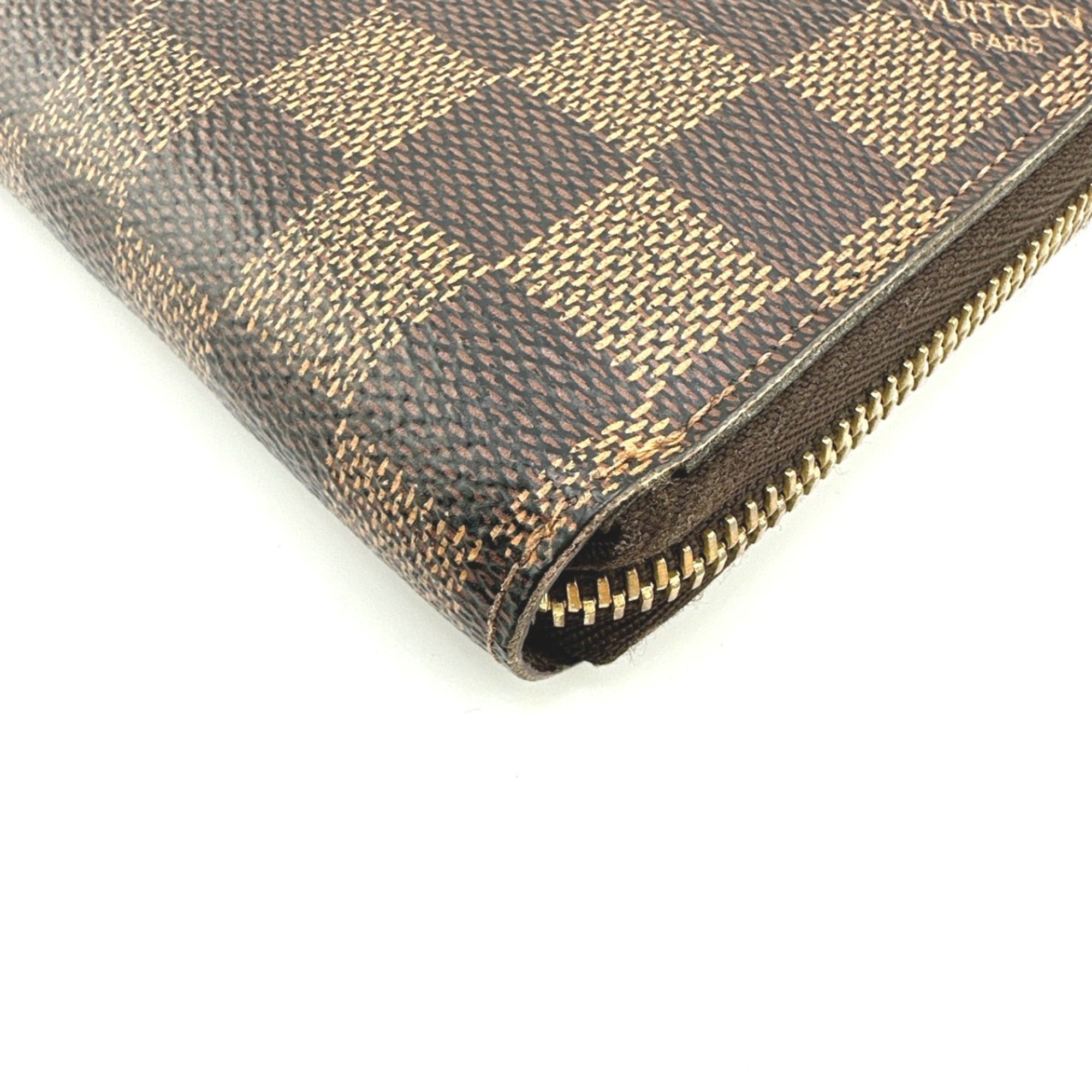 Louis Vuitton Brown Ebene Damier Canvas Long Wallet (Bi-Fold) (Pre-Owned)