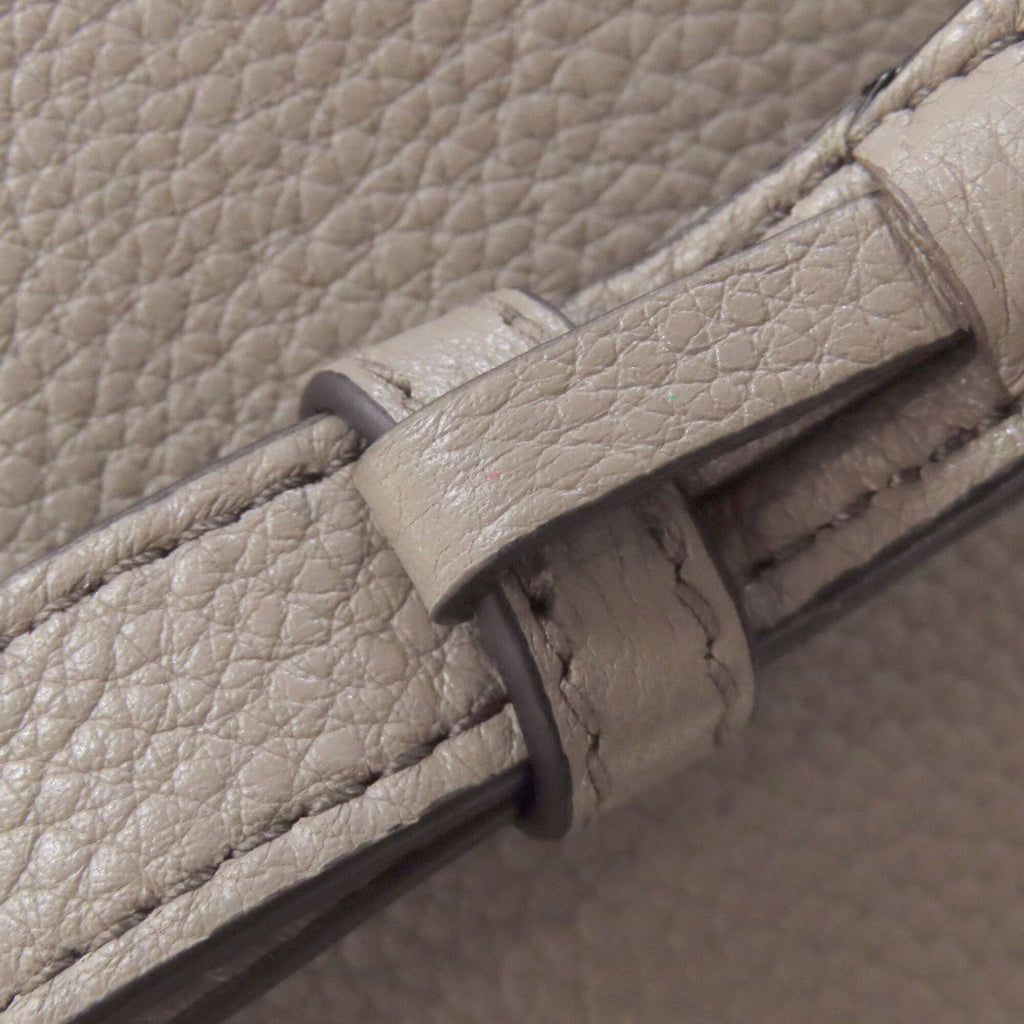 Prada Gray Leather Handbag (Pre-Owned)