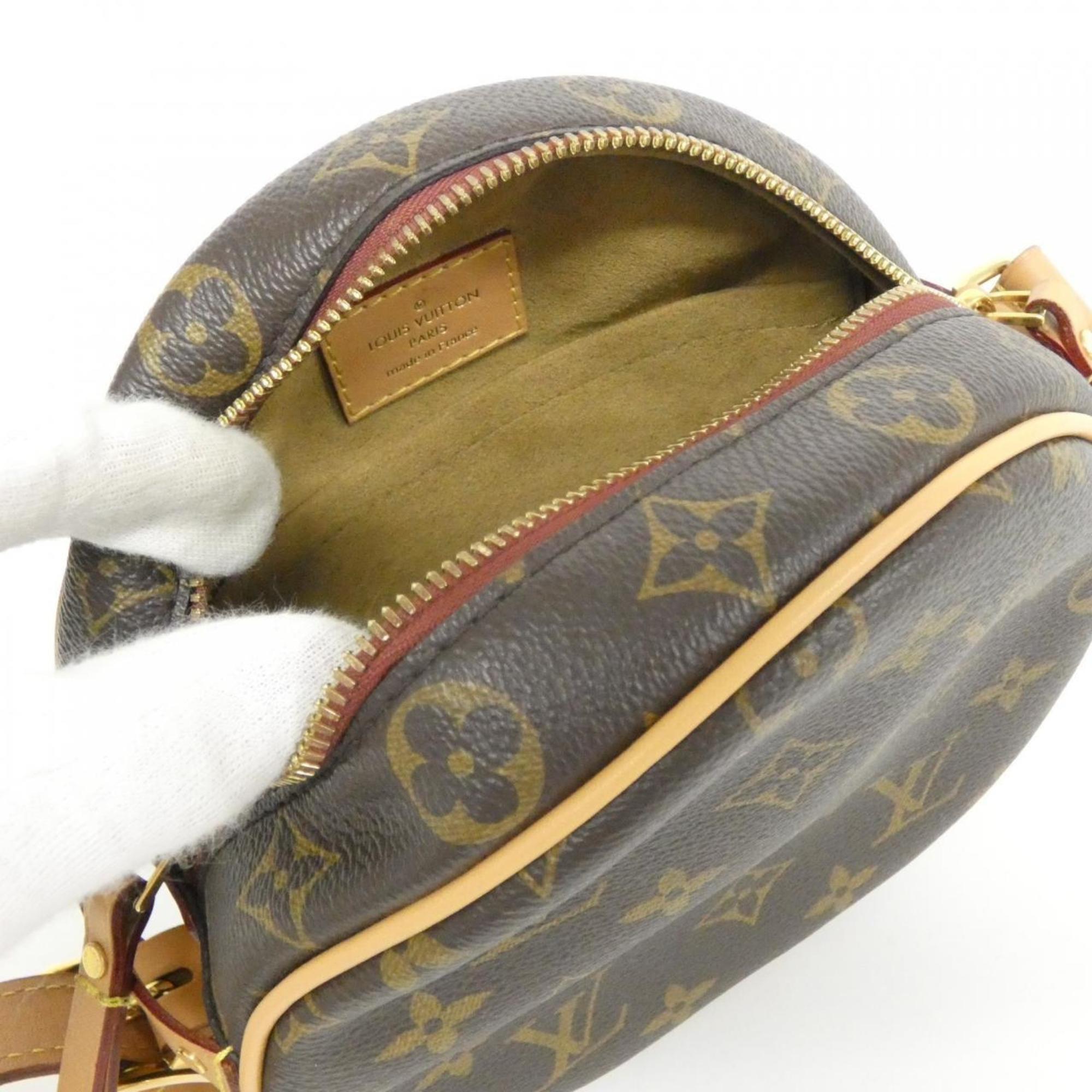 Louis Vuitton Marron Coated Canvas Shoulder Bag (Pre-Owned)