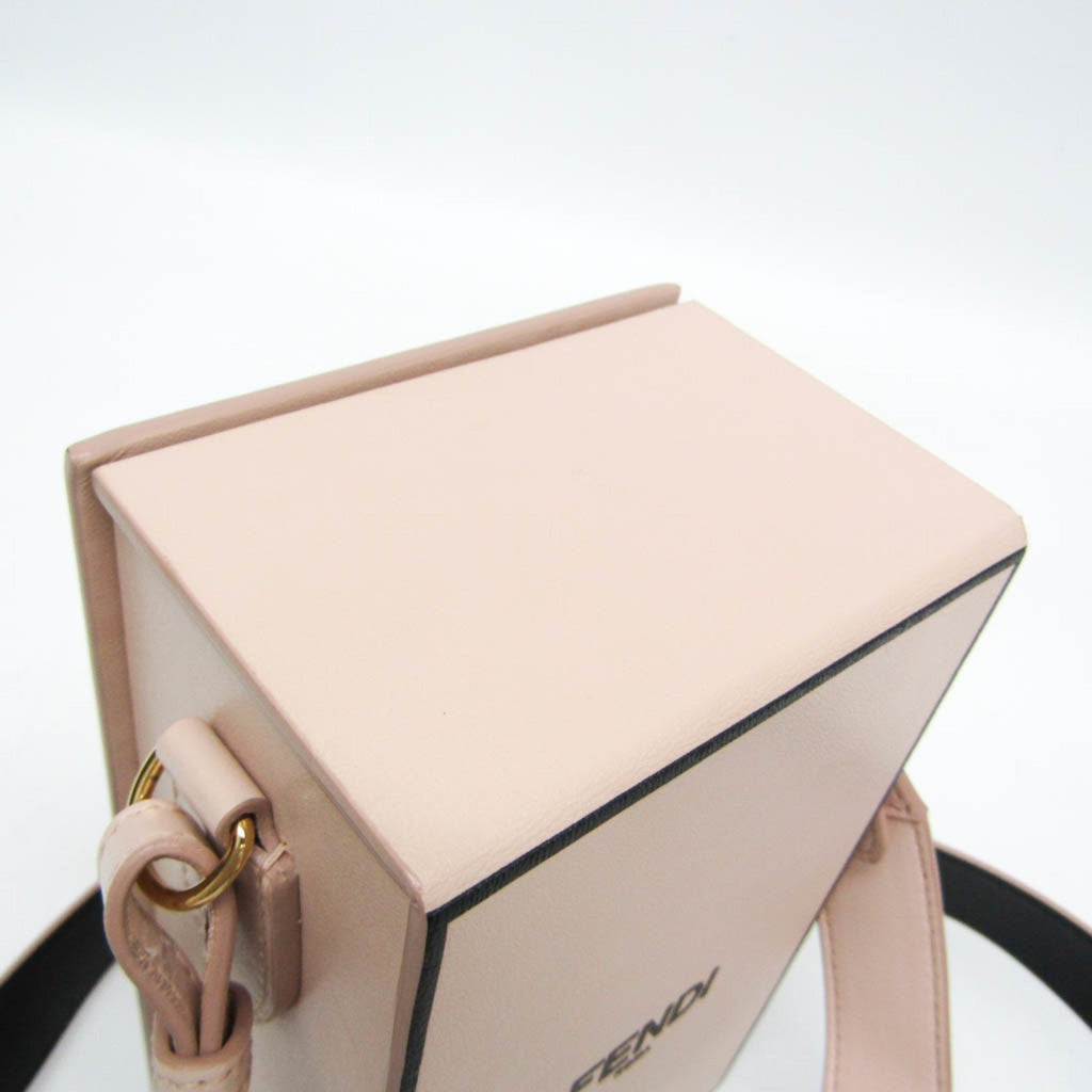 Fendi Pink Leather Shoulder Bag (Pre-Owned)