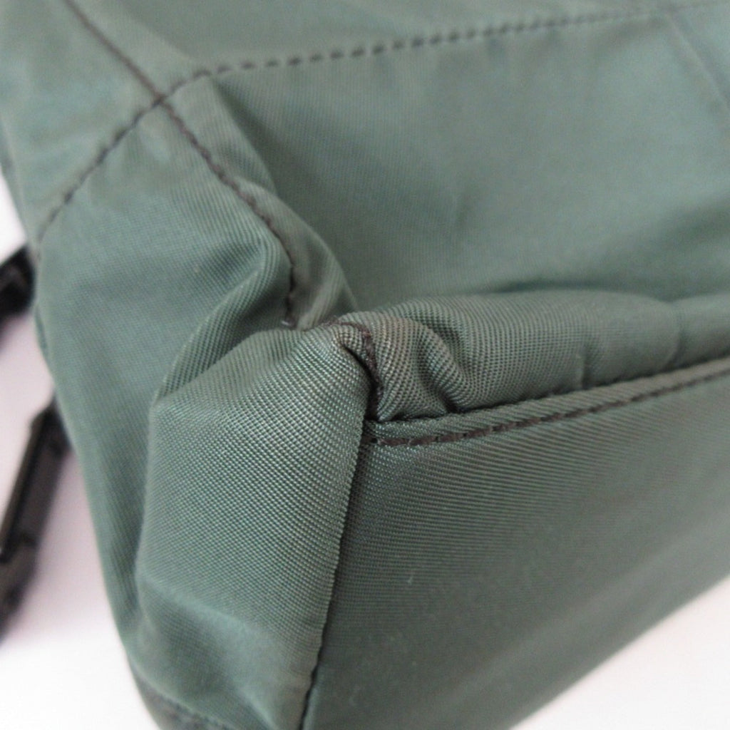 Prada Green Quilting Shoulder Bag (Pre-Owned)