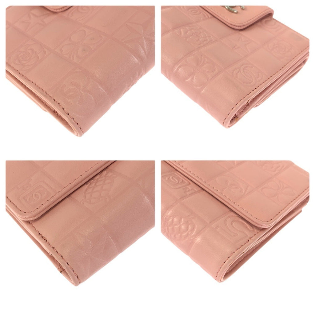 Chanel Pink Leather Wallet (Bi-Fold) (Pre-Owned)