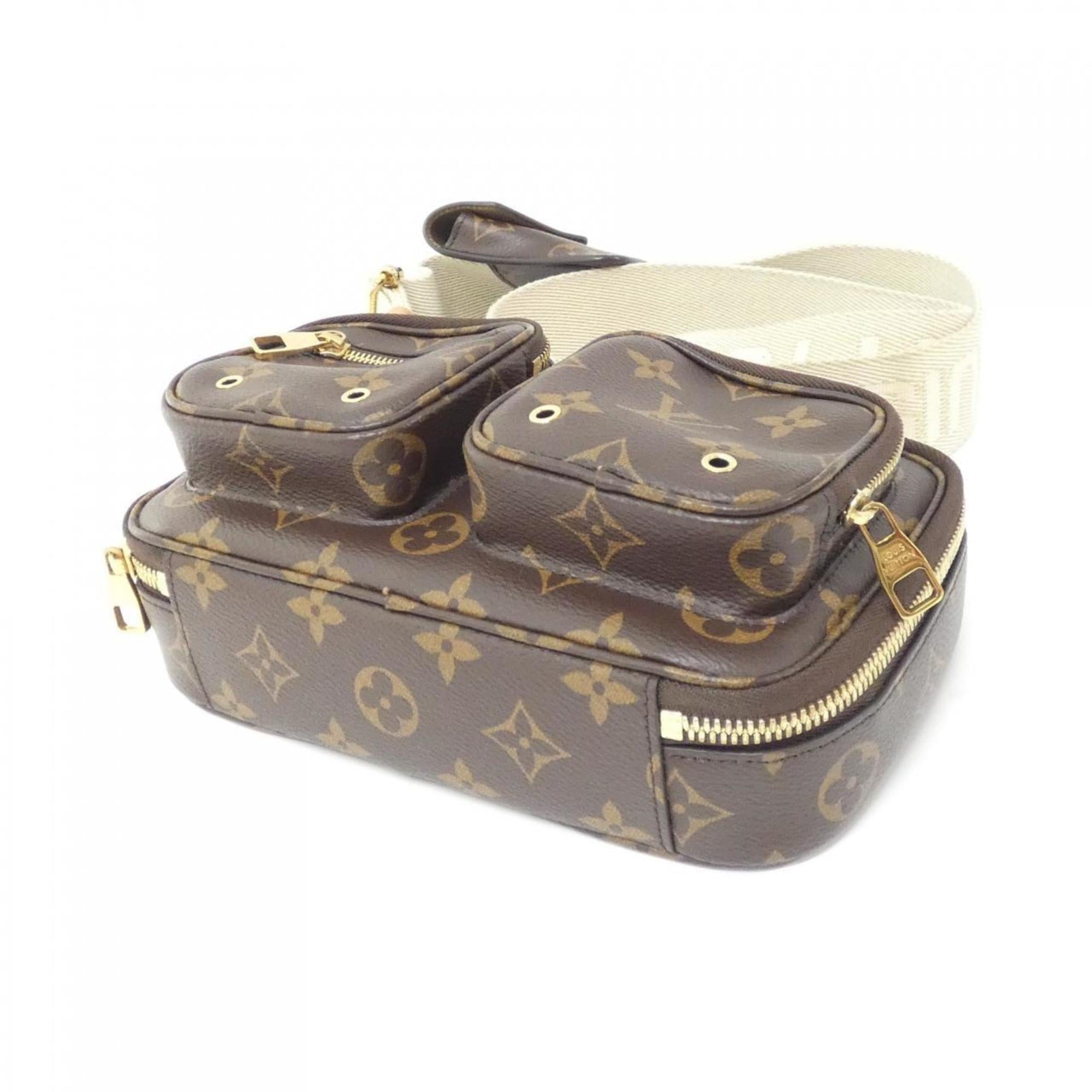 Louis Vuitton Marron Coated Canvas Pouch Shoulder Bag (Pre-Owned)