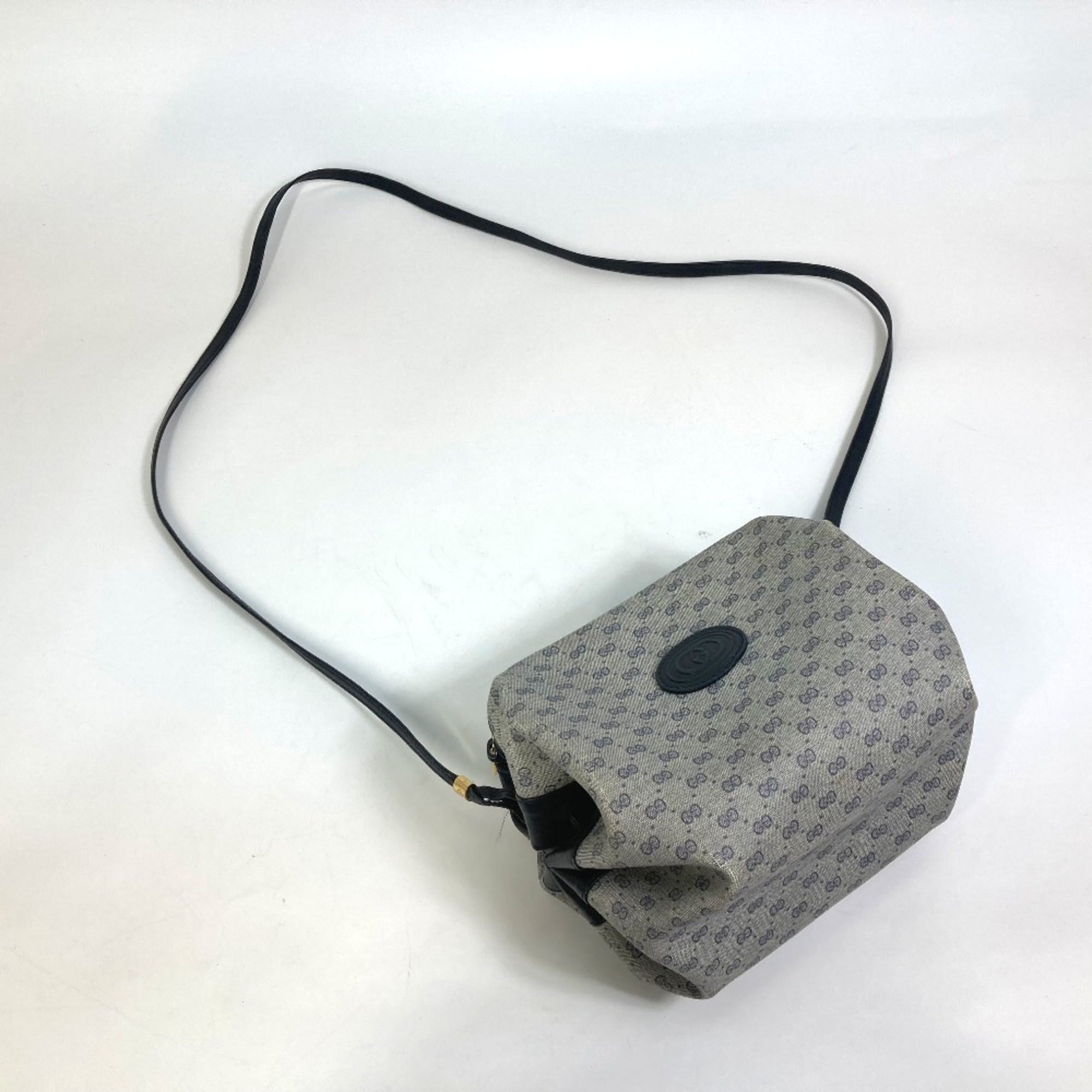 Gucci Navy Pvc Leather Pochette Shoulder Bag (Pre-Owned)